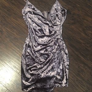 Velvety mini dress